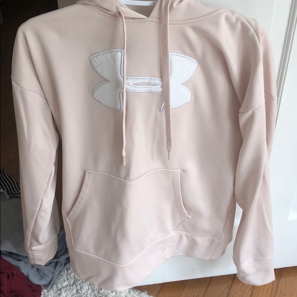 Light pink under armor hoodie